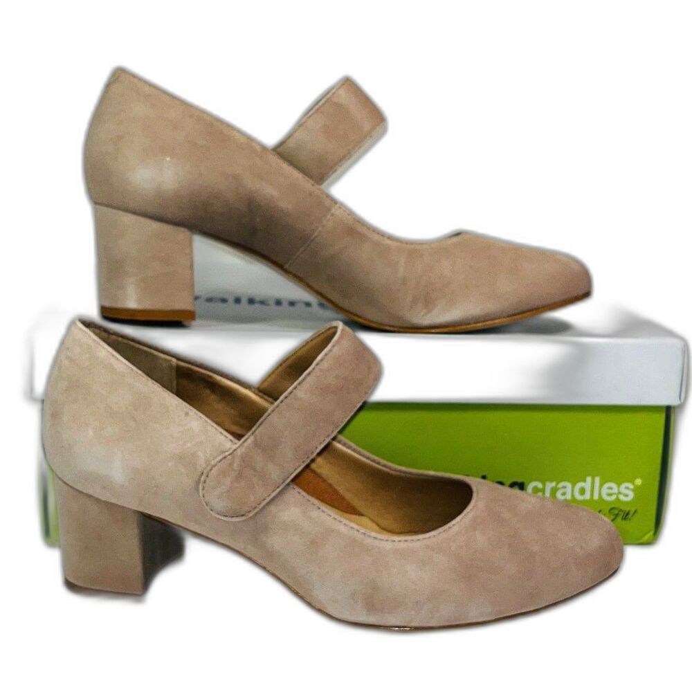 Walking Cradles Women's Jackie 2 Taupe Suede SZ 10.5 W NEW